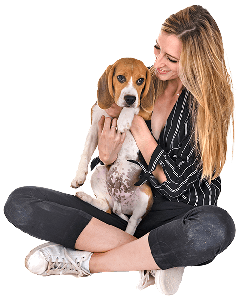 women with dog